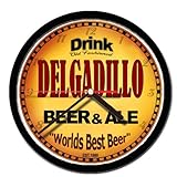 DELGADILLO beer and ale cerveza wall clock