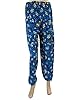 Blue Harem Pant Womens Ethnic Yoga Capri