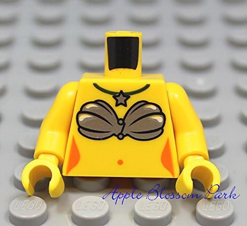 Generic New Lego Female Yellow Mermaid Torso Minifig Girl Clam Shell Swim Suit w Star