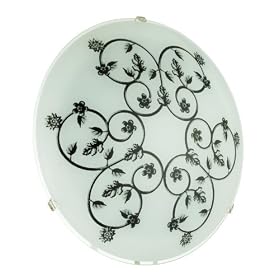 Eglo 89243A Mars-1, Antique, 1-Light Wall/Ceiling Light Fixture
