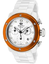 Glam Rock Womens GR50151 Aqua Rock Chronograph White Dial White Ceramic Watch
