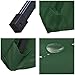 9 Ft Outdoor Tilt Umbrella with Solar LED Lights (green)