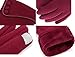 knolee Women's Screen Gloves Warm Lined Thick Touch Warmer Winter Gloves,Wine red
