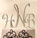 Newly Designed Gold Monogram Cake Topper Letters - Gold Table Numbers