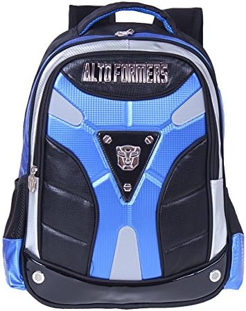 Ouaple 3D Transformer Boys Primary School Backpacks for Kids Back Packs Blue