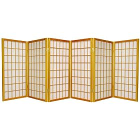 3ft. Window Pane Japanese Shoji Privacy Screen Small Room Divider - 3, 4, 5, or 6 Panels - 6 Colors