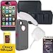 Otterbox Defender Case Peony Pink and Gunmetal Gray for iPhone 4s & 4 with Car Charger, Travel Charger and Horizontal Case that fits the phone with the Otterbox on it. Also comes with Anti Radiation Shield.