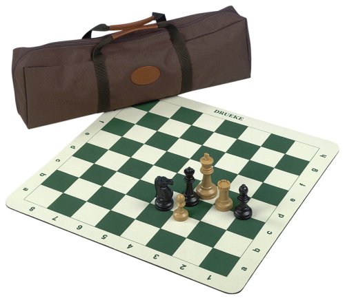 Drueke 907.00 Roll Up Chess Board with 3 3/4-Inch Chessmen Drueke 907.00 Roll Up Chess Board with 3 3/4-Inch Chessmen