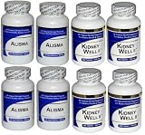Kidney Well II (4 Bottles), Alisma (4 Bottles) - Concentrated Herbal Blend and Extract - Dietary Supplement