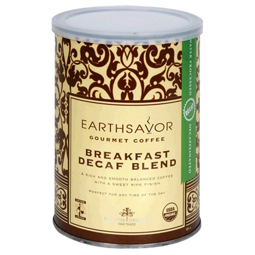 EarthSavor Gourmet Coffee, Breakfast Decaf Blend, 10-Ounce Can (Pack of 3) by Breakfast Blend