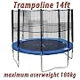 Trampolin 430 cm inkl Sicherheitsnetz 180kg mit Ne&hellip von Freizeitwelt Garherr