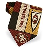 NFL San Francisco 49ers Plaid Tie by NFL - Black Polyester - B0009IC8X0
