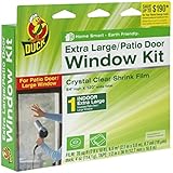 Duck Brand 282450 Indoor Extra Large Window/Patio Door Shrink Film Kit, 84-Inch x 120-Inch