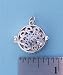 Jewelry : Vintage Sterling Silver Swirl Design Compass Locket