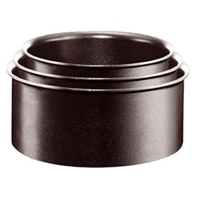 Tefal - Ingenio PTFE Induction - L3509502 - S?rie de 3 casseroles avec une poigne