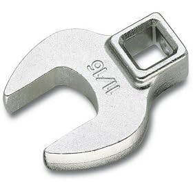 Beta 910CF 16mm Crowfoot 3/8" Drive Open End Wrench, with Chrome Plated