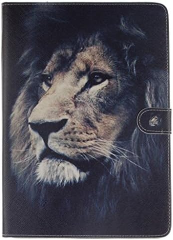 iPad Air2 Case Apple iPad Air2 Case,MOUSE Monster Tribe Fierce Lion Pattern Premium Pu Leather [Stand Feature] Magnet Slim Flip Folio Kickstand Case Cover for Apple iPad Air2