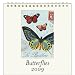 Kitchen & Housewares : Butterflies Butterfly Cavallini 2009 Vintage Prints easel desk calendar 6 by 6.5 inches Cream Laid paper finish