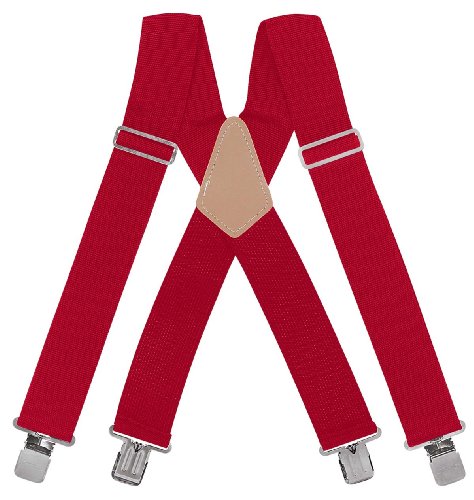 McGuire-Nicholas 110C 2-Inch Wide Red Suspenders McGuire-Nicholas 110C 2-Inch Wide Red Suspenders