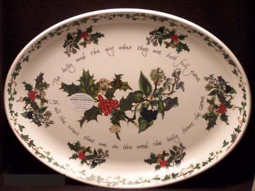 Portmeirion Holly and Ivy Turkey Platter