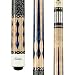 Lucasi Custom Super Birds-Eye Pool Cue with Blue Luster Inlays, 19-Ounce