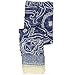 Bucasi Classic Elegant Ladies Paisley Blue Scarf