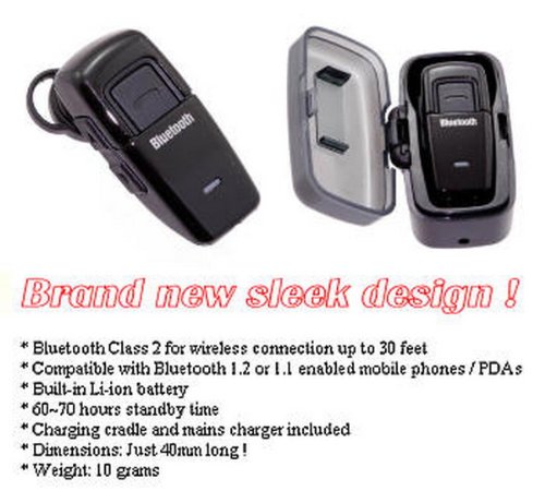 Childrens Toyshop  Computer : Sony Clie Peg-NX70 Compatible Bluetooth Headset