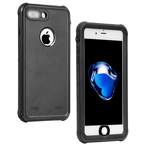 Nexgadget iPhone 7 Waterproof Case, CONQUEROR Series Drop-proof Dirtproof Snow-proof Protective Case Underwater IP68 Waterproof Case for iPhone 7 cover 4.7 Inch (black)