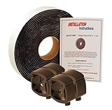 API AC101BP4-LDTT150P Black Mounting Clamps & Topper Tape® for Truck Caps / Camper Shells (Set of 4)
