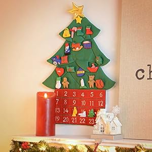 Kubla Crafts Stuffed Oh Christmas Tree Fabric Advent Calendar