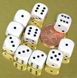 Dice, spot-pack of 10 x 16mm. diameter.00563