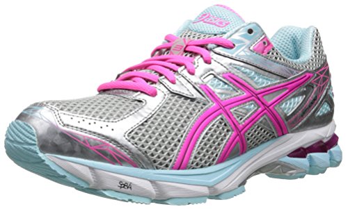 ASICS Women's GT-1000 3 Running Shoe,Lightning/Hot Pink/Mint,8 M US