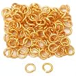 100 Gold Plated Open Jump Rings Connectors Findings 3mm