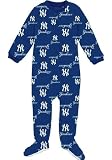 New York Yankees Infant Footed Full Zip Raglan Coverall Sleeper - Toddler (18 Months)