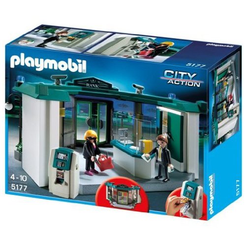 Playmobil - 5177 - Jeu de Construction - Banque avec Distributeur de Billets