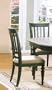 2 Dark Side Chairs W/ White Cushions