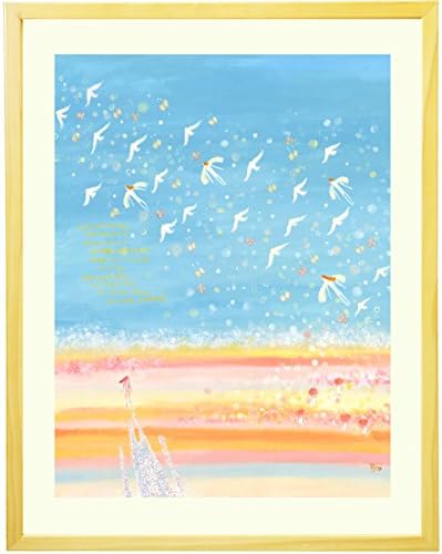 KAWAII ART for a happy life - Framed Painting "Overflowing Life" Framed Art Large Size - Japanese Artwork (27.1x24.2inch)