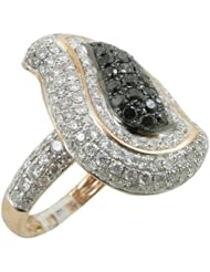 14k Pink Gold 2.88ctw Diamond Cocktail Ring 17083P Size 7.75