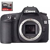Canon EOS-30D Digital SLR Camera Body, with SanDisk 4GB 60x Speed Ultra II Compact Flash Memory Card.