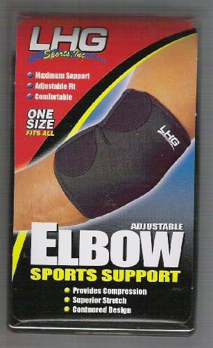 Adjustable Sports Elbow Support One Size Fits All, By Lhg Sports Inc.