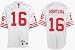 Joe Montana White Reebok NFL Premier 1990 Throwback San Francisco 49ers Jersey - Large