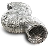 VenTech VT DUCT-6 VTD625 Aluminum Duct for Ventilation Ducting, 6''