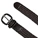 CTM® Mens Elastic Braided Belt with Covered Buckle (Big & Tall Available), Small, Black