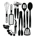 KitchenAid Cook's Series 17-Piece Starter Tool and Gadget Set, Black