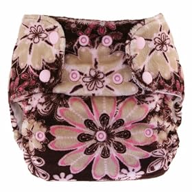 Blueberry One Size Minky Nappy (Raspberry Truffle)