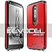 DROID Turbo 2 Case, Evocel® [Dual Layer Series] Hybrid Armor Protector Case For Motorola DROID Turbo 2 ( XT1585 / 2015 Release / Kinzie) - Retail Packaging, Fire Engine Red
