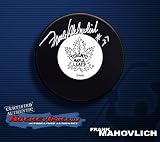 Frank Mahovlich Toronto Maple Leafs Autographed/Hand Signed Hockey Puck