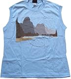 DENALI - Hills - Baby Blue Sleeveless Women's / Girls T-shirt (Girlie / Babydoll)