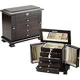 Beveled Espresso Jewelry Box (Espresso) (12