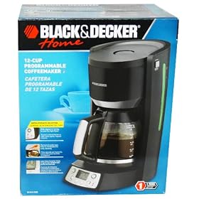 Black and Decker 12-Cup Programmable Coffee Maker (Black) by 